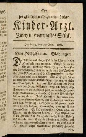 337-343, Das Herzgespann. Blähungen. - Die Schwämme.