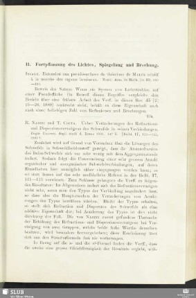 11. Fortpflanzung des Lichtes, Spiegelung und Brechung