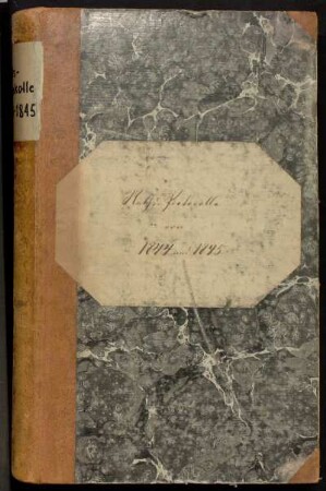 Ratsprotokolle 1844-1845