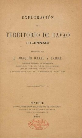Exploración del territorio de Davao (Filipinas)