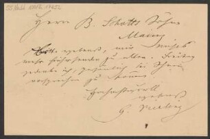 Brief an B. Schott's Söhne : 09.09.1883