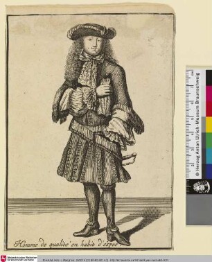 Homme de qualité en habit d'éspee