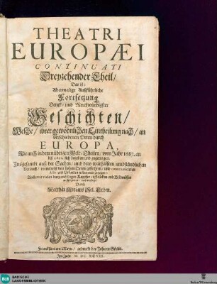 13: ... vom Jahr 1687. an biß 1691. ...
