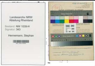 Entnazifizierung Stephan Hennemann , geb. 04.05.1906 (Arbeiter)