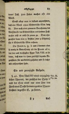 Ein und zwanzigste Aufgabe. - Acht und zwanzigste Aufgabe.