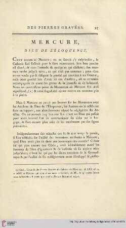 Mercue, Dieu de l‘Éloquence
