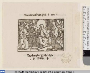 Prophet, die Stammesgeschichte lehrend