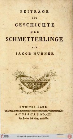 Band 2: Beiträge zur Geschichte der Schmetterlinge