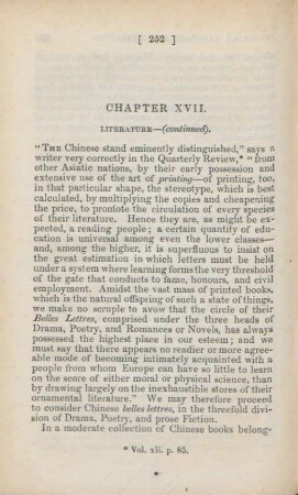Capter XVII.Literature - (continued)