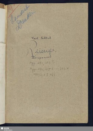 203d-203x. Reißiger, Carl Gottlieb