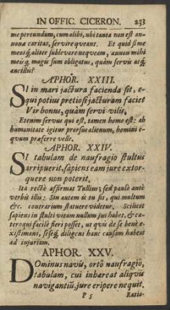 Aphor. XXV.