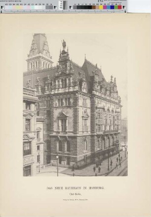 Ost-Seite : das neue Rathhaus in Hamburg