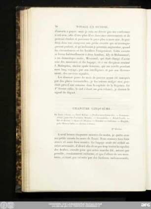 Chapitre Cinquième.