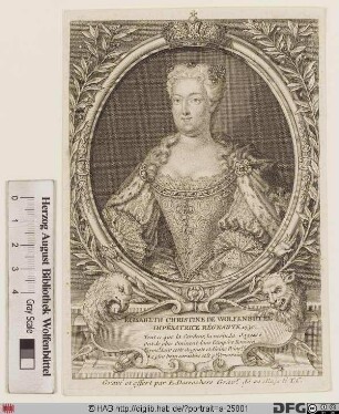 Bildnis Elisabeth Christine, römisch-deutsche Kaiserin, geb. Prinzessin zu Braunschweig-Blankenburg