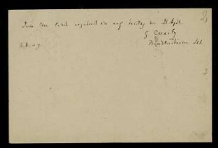 Nr. 2: Postkarte von Georg Waitz an Edward Schröder, Berlin, 20.4.1881