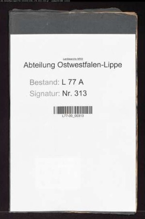 Beabsichtigte Gründung eines Vereins zur Förderung der Interessen der arbeitenden Klasse durch Amtsassessor Meyer zu Oerlinghausen