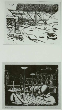 Winterlicher Steinbruch, Nächtlicher Platz