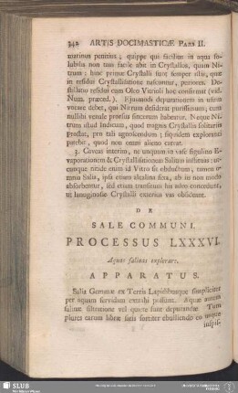 De Sale Communi [Processus LXXXVI]
