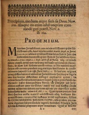 Disp. iur. de concurrentia iurisdictionis