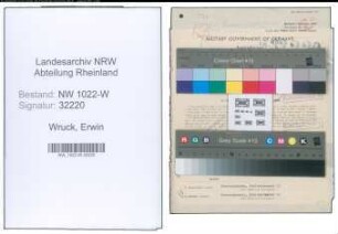 Entnazifizierung Erwin Wruck , geb. 22.08.1911 (Bahnbeamter)