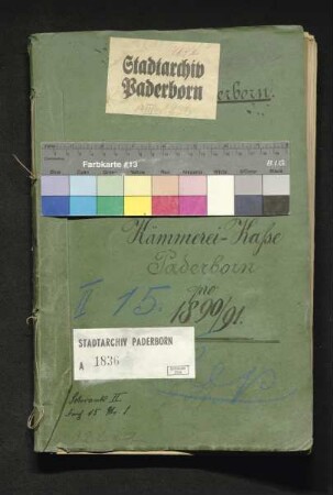 Kämmerei-Etat 1890/91