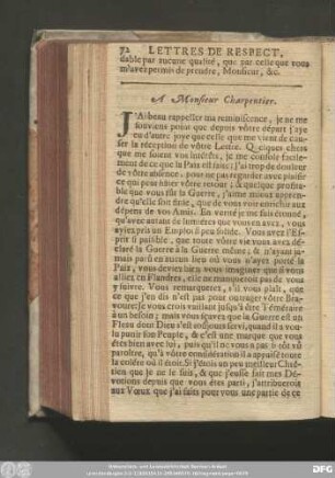 A Monsieur Charpentier.