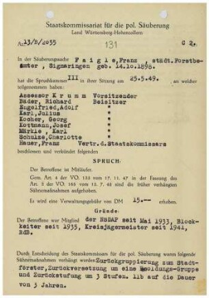 Faigle, Franz