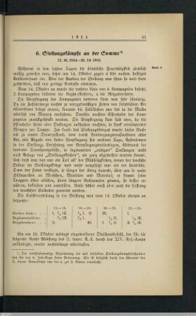 6. Stellungskämpfe an der Somme