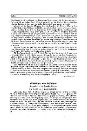 Einfachheit und Schönheit