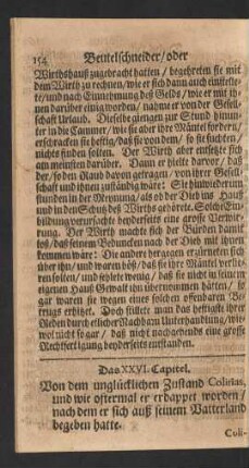 Das XXVI. Capitel.