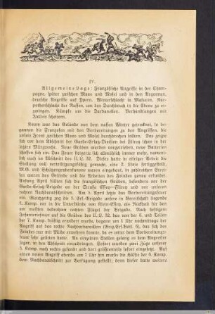 IV. Kämpfe im Mort Mare und in den Argonnen