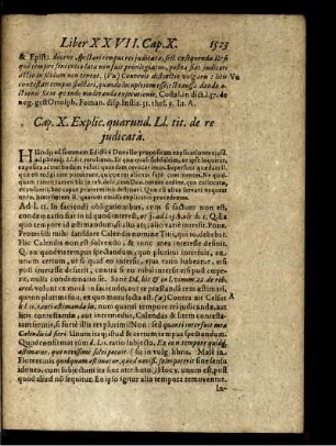 Cap. X. Explic. quarund. Ll. tit. de re judicata