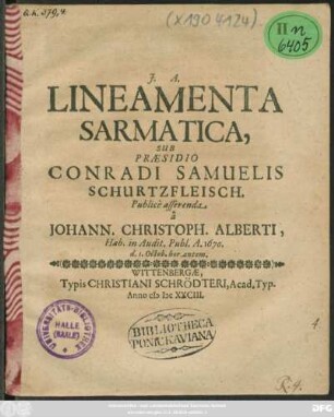 Lineamenta Sarmatica