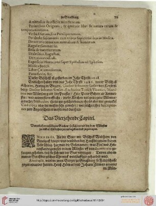 Das Vierzehende Capitel