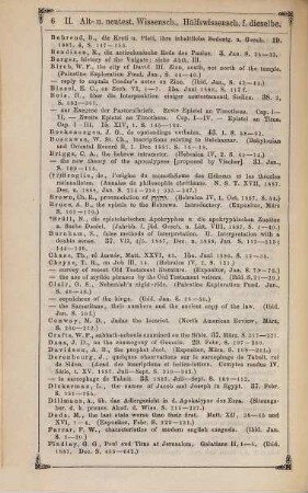 Bibliotheca theologica : oder vierteljährliche systematische Bibliographie aller auf dem Gebiete der (wissenschaftlichen) evangelischen Theologie in Deutschland u. d. Auslande neu erschienenen Schriften und wichtigen Zeitschriften-Aufsätze. 41. 1888