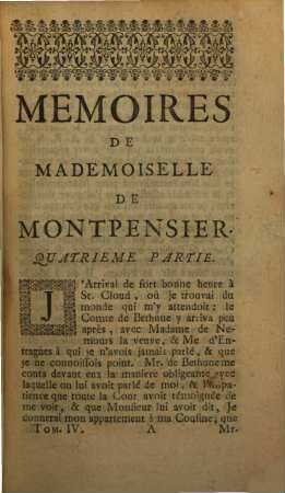 Mémoires De Mademoiselle De Montpensier, Fille de Gaston D'Orléans, Frère De Louis XIII. Roi de France, 4