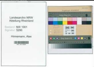 Entnazifizierung Alex Hinnemann, geb. 00.00.0000 ()