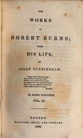 The works of Robert Burns : in four volumes. 3