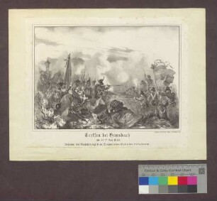 Treffen bei Hemsbach am 30.ten Mai 1849. Zwischen den Großherzogl.[ich] Hess:[ischen] Truppen & den Badischen Freischaaren