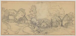 Hilferinghausen (Kreis Altena): Höfe Pieper und Ossenberg. Ansicht.