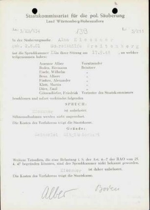 Kiessner, Alma