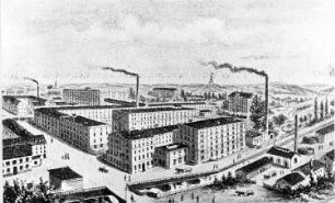Dresden-Plauen. Bienertmühle (frühere Hofmühle), um 1900/1910, aus: Meiche 1927