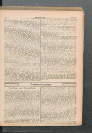 Nachklänge zum Beamtenstreik : [Lehrerwarte]
