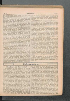 Nachklänge zum Beamtenstreik : [Lehrerwarte]