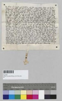 Albrecht Viehofer und seine Ehefrau verkaufen dem Kloster Seligenthal die Vogtei auf den Gütern zu Oberellenbach samt Baurecht und allen übrigen Rechten. S: Albrecht Viehofer
