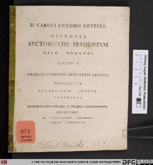 Praelectionibvs Semestris Aestivi MDCCLXVII.
