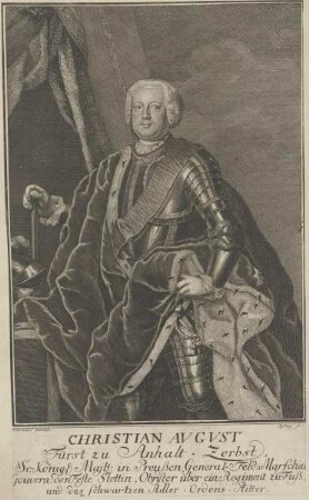 Bildnis des Christian Avgvst, Fürst von Anhalt-Zerbst