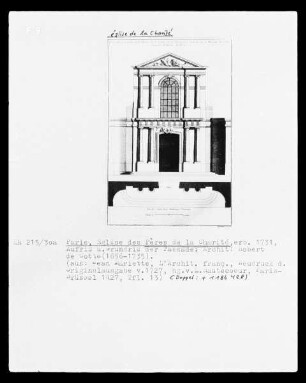Die Fassade der Église des Pères de la Charité