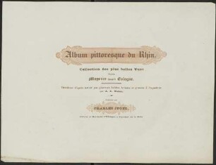 Album pittoresque du Rhin : collection des plus belles vues depuis Mayence jusqu'à Cologne