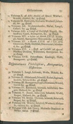 Disputationes Philologicae, Antiquariae, Historicae